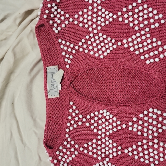 Vintage beaded knitted sweater l - Picture 5 of 8